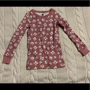 tea collection Fitted Mauve Flip-flop Print Pajama Tee Size 4